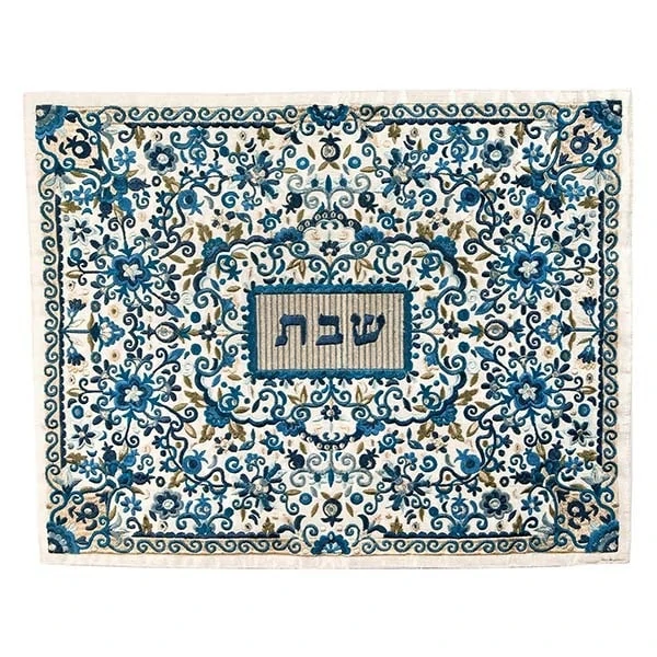 Challah Cover - Full Painting - Blue 1