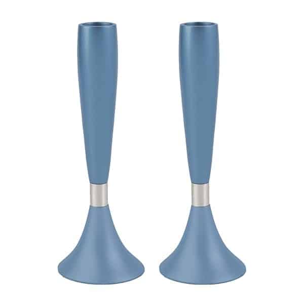 Shabbat candles "smooth and clean" - Blue 1