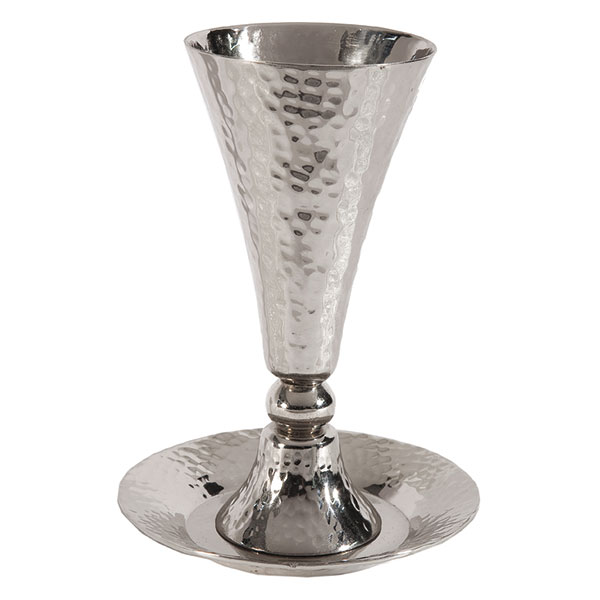 Kiddush Cup "cone" - silver 1