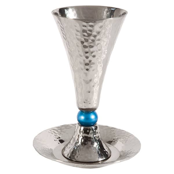 Kiddush Cup "Cone" - Turquoise 1