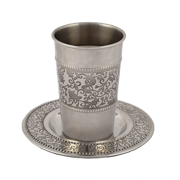 Kiddush Cup "silver decorations" - Pomegranate s 1