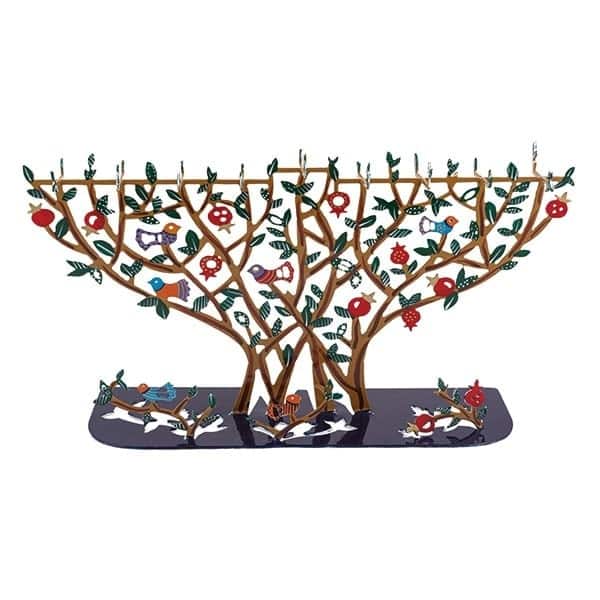 Chanukah Menorah (T-light) - tree of Life 1