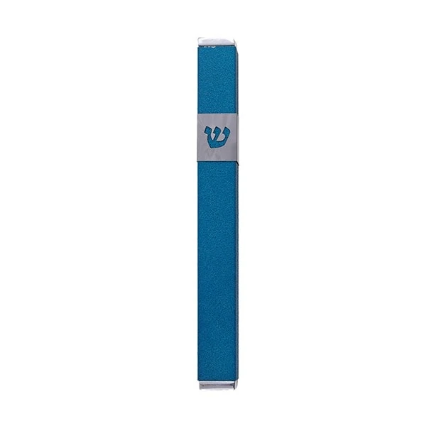 Mezuzah Case "ש"(Shin) - turquoise (12 cm) 1