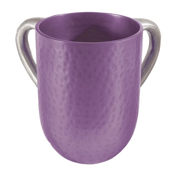Netilat Yadayim Cup "hammer work" - purple 1
