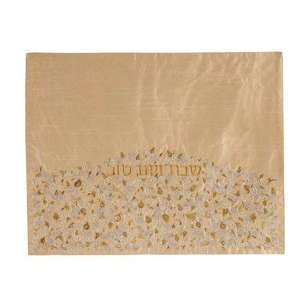 Challah Cover - Pomegranate Hill - Gold 1