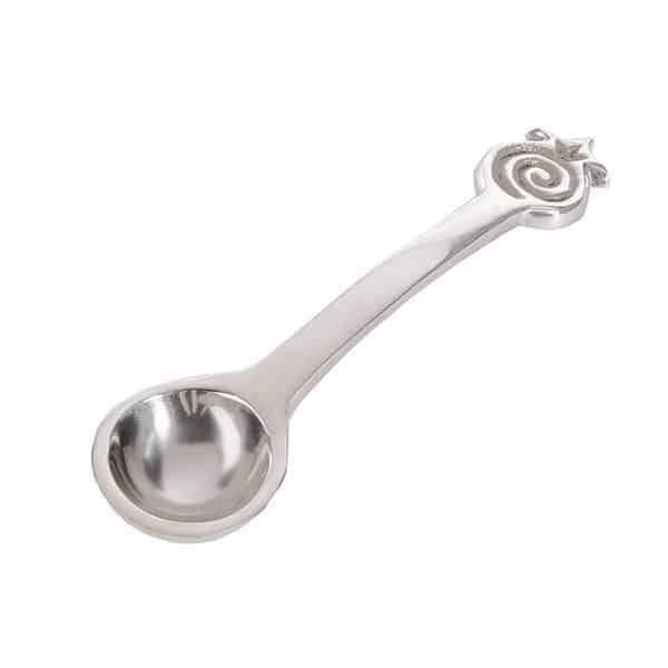 A small spoon - aluminum - a Pomegranate in a spiral 1