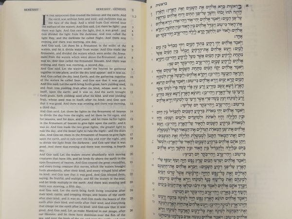 Large Bible 'Radiant' - Hebrew and English Translated - Leather binding 3