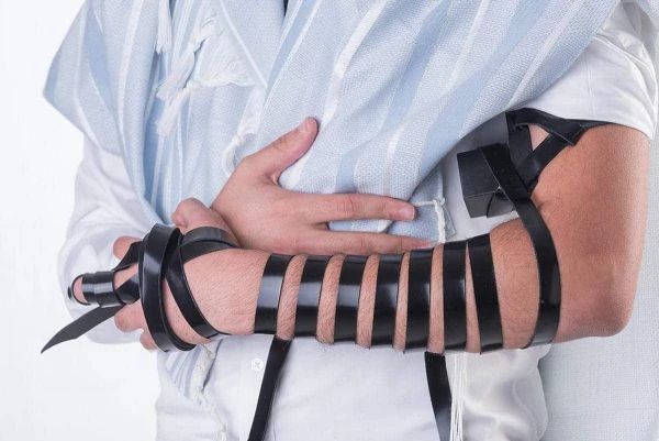 Bar Mitzvah Set: Talit Tefillin Sidur and covers for Talit and Tefillin. 1