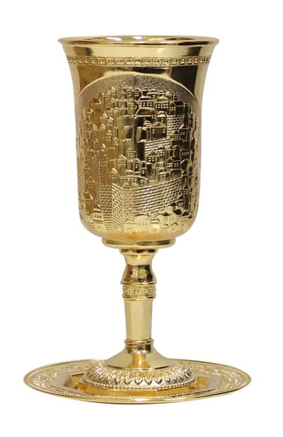 "Cup of Elijah the Prophet" - gold (25 cm) 1