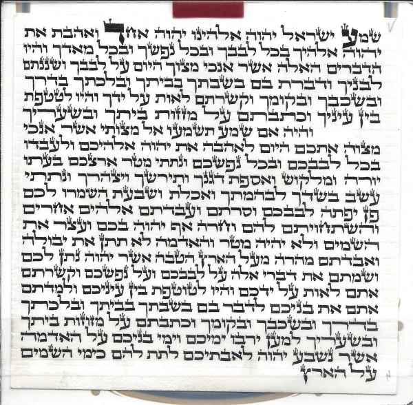 Mezuzah Parchment Mehudar - Sefaradic 1
