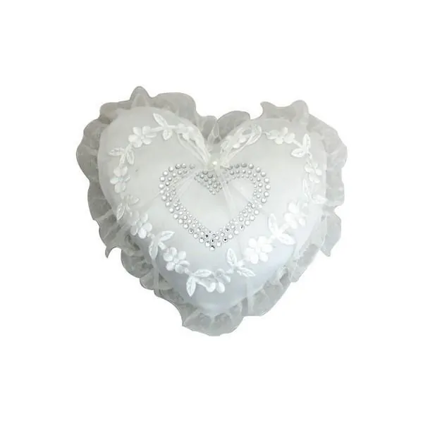 "Bride's heart" set - a pillow for rings and a bridal blessing 1